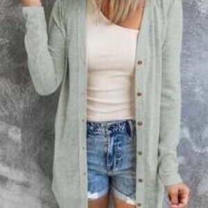 DOKOTOO Solid Button Front Coat